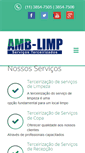 Mobile Screenshot of amb-limp.com.br
